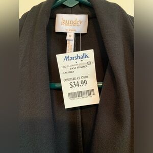 Laundry Brand, Black Waterfall Vest With Zipper, Brand New, Size Medium.